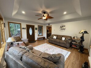 Inviting and cozy sunroom