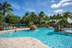 Resort Style Pool and Hot Tub in Community, Handicap Accessible ; Ample Seating and Loungers; Community Grill; Gym; Multiple Tennis Courts! Only a 2 Minute Walk from the Condo!