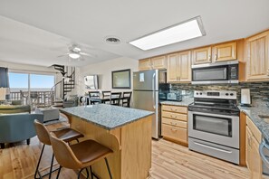 The family chef will love this updated kitchen complete with a huge workspace.