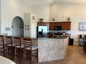 Well equipped kitchen