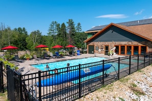 Year round heated pool and hot tub
