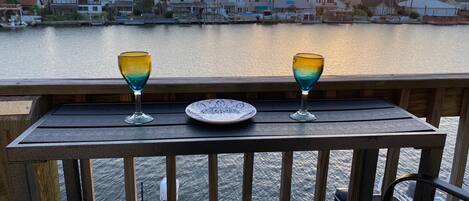 Beautiful evening sunset views on the balcony. New decor June ‘22 (not pictured)