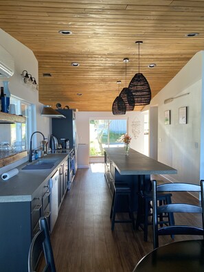 Gourmet kitchen with large island
