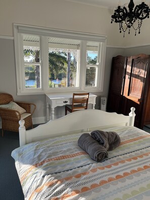 Bedroom 1 with river views 
