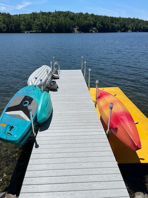 New 30x6 dock with solar lights