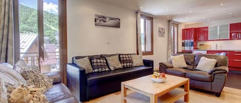 Beziere Apartment - Living Room -  Morzine