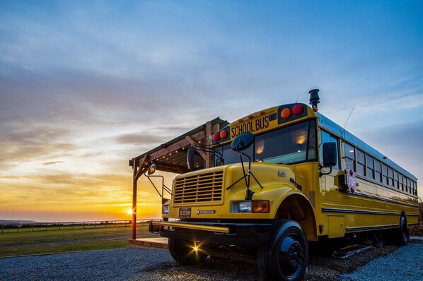 American School Bus - 1 Bedroom  - Blossom Farm - Tiers Cross (20660)