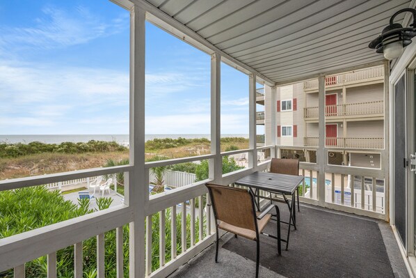 Have coffee on the oceanfront balcony and enjoy the morning sunrise.