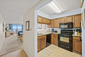 Fully equipped kitchen to help make meal prep a snap.