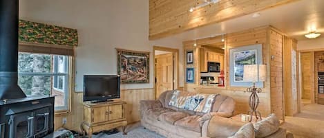 Back Living Room with Fireplace