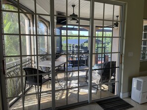 Double Level Patio completely screened in.