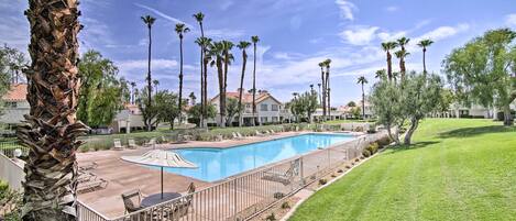 Palm Desert Vacation Rental | 2BR | 2BA | 2nd-Floor Unit | 1,360 Sq Ft
