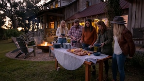 Seafood boil at Hatcher House