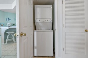 You may pack light-the washer and dryer are on-site.