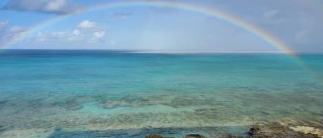 Pic from house, How rainbow beach got its name, St crois USVI