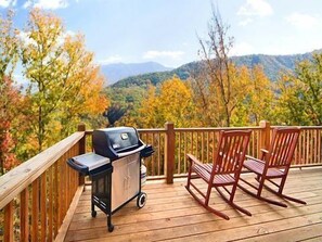 View from Deck with BBQ Grill