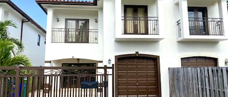 Front of house - with private gate