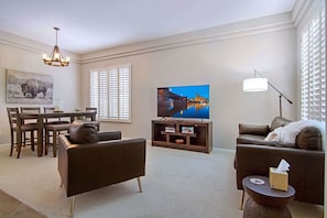 Watch your favorite show in the comfortable living room!