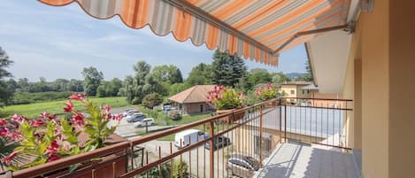 Balcony with a beautiful view of the garden area