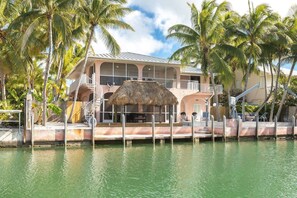 There's ample space to dock your boat after a day on the water, although the boat davits are not available for guest use.