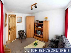 Wohnbereich mit Schlafsofa