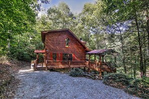 Tucked in nicely for some much needed quiet and privacy - Blue Ridge cabin rental  