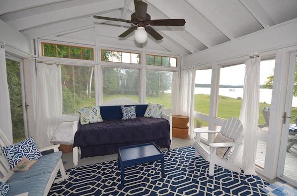 Screened sleeping porch