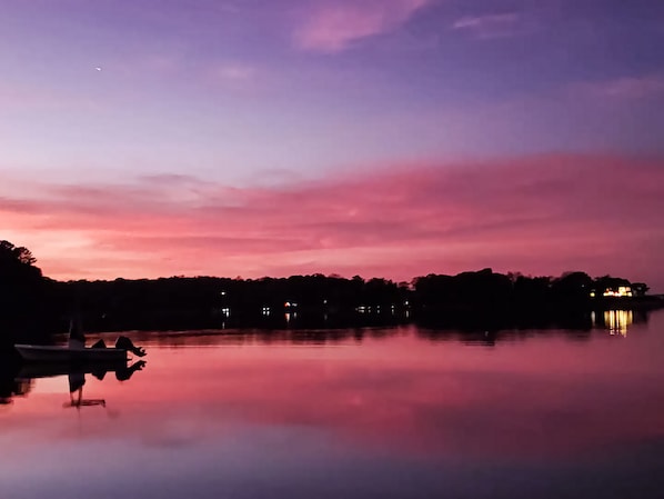 Sunset views from dock.