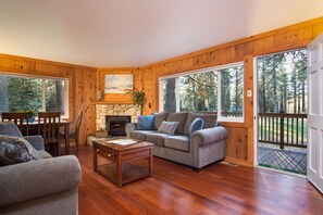 Living Room with Golf Course View