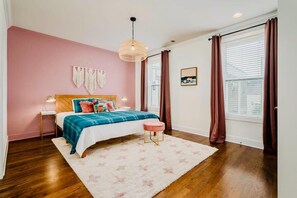 King Bedroom #3 with Ensuite Bath. This room also has a twin bed at the foot of the king bed.