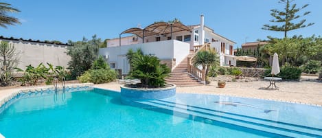 Terrace and pool area