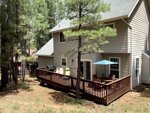 Backyard Deck-Table, Chairs, BBQ Grill