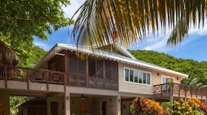 The Villa is the entire 2nd floor, on the beach and Only for your group. 
