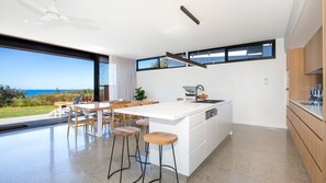 Amazing beach only a few minutes walk away, Luxurious interiors and design, Fantastic chef's kitchen for preparing gourmet meals