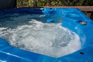 Hot tub on deck