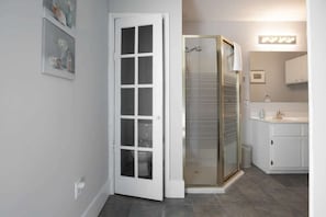 Bathroom #2 with Glass Shower Door