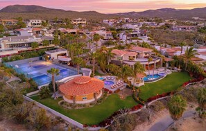 Sky view of Casa Kokomo.  So many amenities, it's like a private resort.