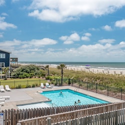 pool and beach view