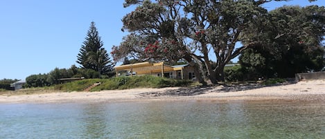 View of bach and cabin