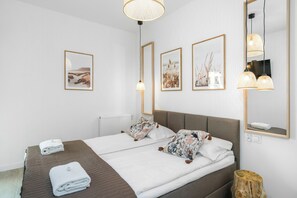 The bedroom features a double bed for a restful night's sleep.