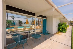 Patio and entry to your suite.