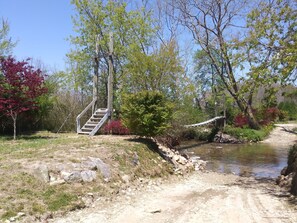 Foot bridge in Summer