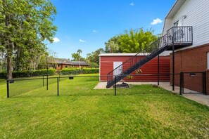 You & your pets have your own fenced in yard. 