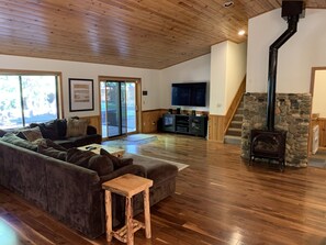 Large family living room. Open floor plan. 