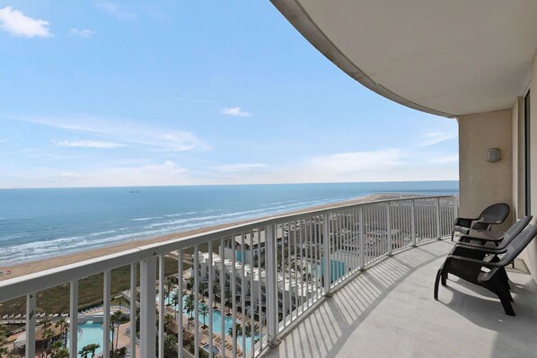 Gorgeous Gulf balcony view