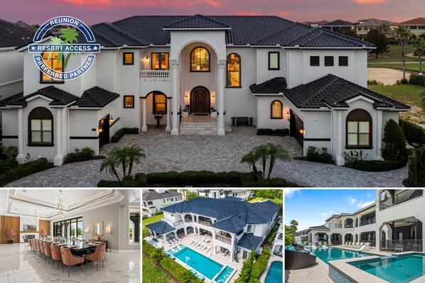 Welcome to The Kingdom at Reunion! A 12 bedroom, 12.5 bathroom home located in prestigious Reunion Resort. Photos updated: June 2025