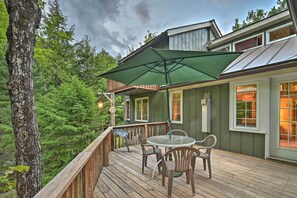 Deck | Creekside Views | Waterfalls Nearby