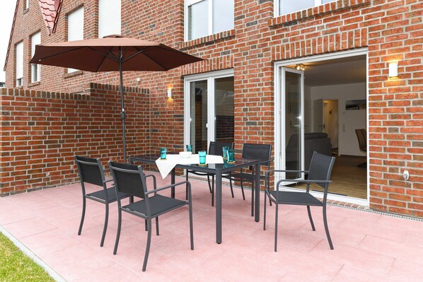 Terrasse Ferienhaus Meer