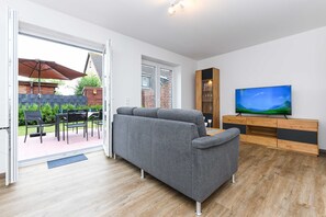 Wohn- und Essbereich Ferienhaus Meer