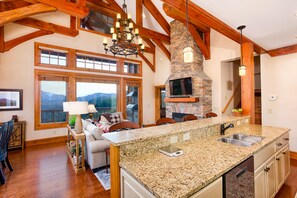 Living area from kitchen.